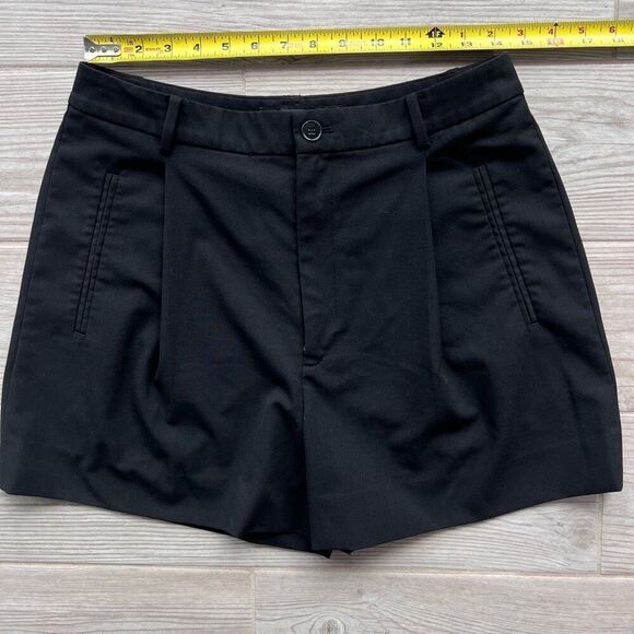 Lauren Ralph Lauren Womens Black High Rise Pleated Chino Shorts Size‎ 6 - Picture 1 of 5